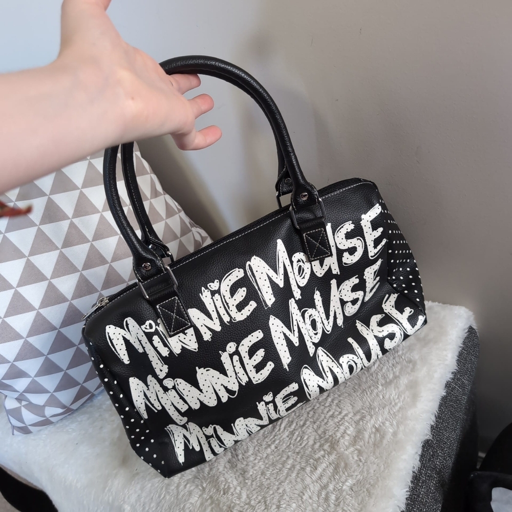 Disney Parks Minnie Mouse Collectible Polka Dot Kawaii Y2K 2000s Shoulder Bag - Picture 4 of 11